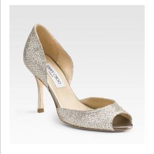 Jimmy Choo Glittered d’Orsay Pumps